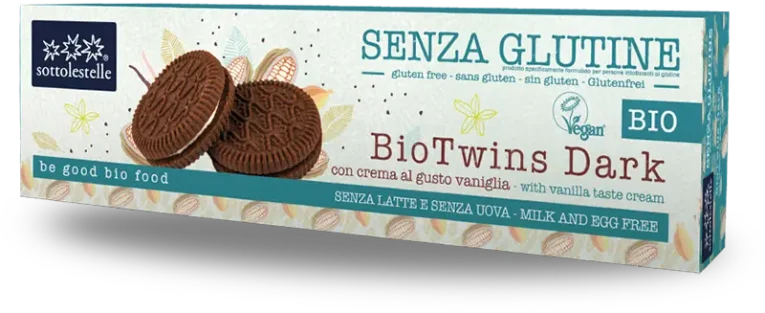 Biotwins უგლუტენო ორცხობილა ვანილის კრემით