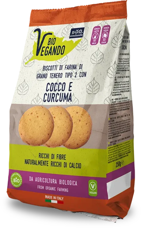 BioVegando ქოქოსი კურკუმა ორცხობილა
