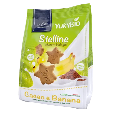 YUKYBIO კაკაოს და ბანანის ორცხობილა