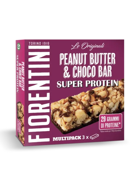 Fiorentini მიწისთხილი-შოკოლადის პროტეინის ბარი 3x38g
