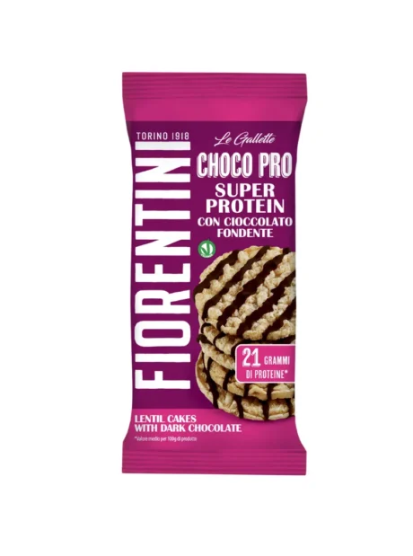Fiorentini სუპერ პროტეინის ნამცხვარი შავი შოკოლადის ზოლებით