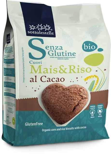 Sottolestelle კაკაო ბრინჯი სიმინდის ორცხობილა