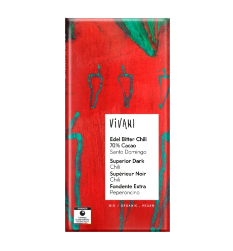 Vivani 70% შავი შოკოლადი წიწაკით