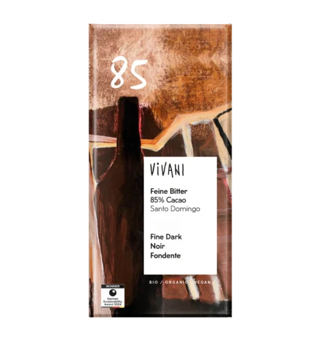 Vivani შავი შოკოლადი 85% სანტო დომინგო