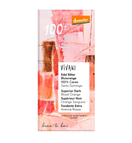 Vivani წითელი ფორთოხალი 100% კაკაო Demeter