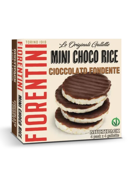 Fiorentini მინი ბრინჯის ნამცხვარი შავი შოკოლადით